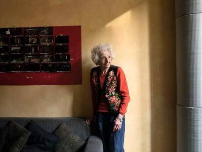 La cineasta y fotógrafa Cecilia Mangini, fotografiada en su casa de Roma en enero de 2020.