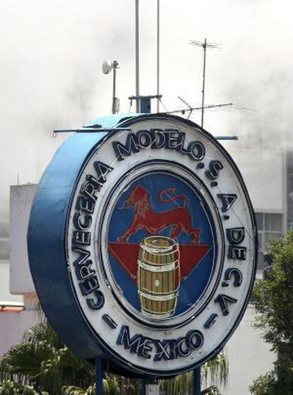 Vista de la cervecera Modelo en su planta de Ciudad de México.
