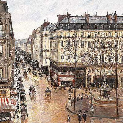Imagen del cuadro <i>La calle Saint-Honoré después del mediodía. Efecto de lluvia.
</i>
