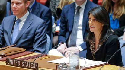 La embajadora de EE UU ante las Naciones Unidas, Nikki Haley