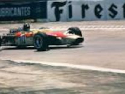 Un Lotus en el Gran Premio de España de 1968