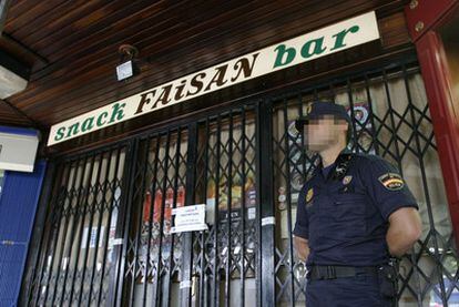 Fachada del bar Faisán, donde se produjo el chivatazo.