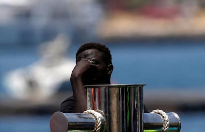 Un migrante recién llegado en Malta.