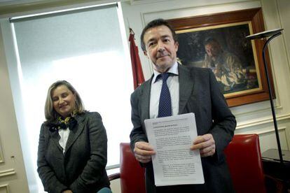 El rector de la Universidad Complutense de Madrid ( UCM), Jos&eacute; Carrillo,en un acto. 