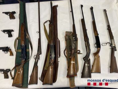 El presunto autor de las amenazas contra Aragonès tenía 11 armas de fuego en su casa