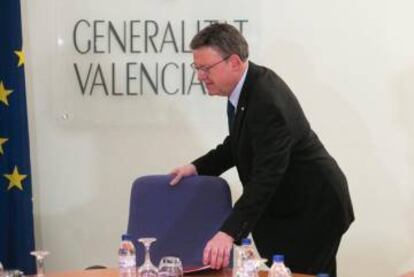 El presidente valenciano Ximo Puig en Castellón.