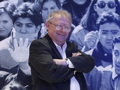 Adam Michnik, antes de recibir el premio.