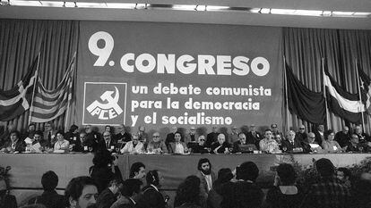 IX Congreso del partido Comunista, en Madrid en abril de 1978.