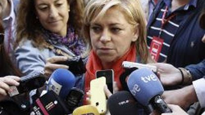 La cabeza de lista del PSOE a las elecciones europeas, Elena Valenciano.