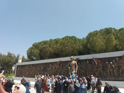 Imagen del friso escultórico del memorial de Galípoli.