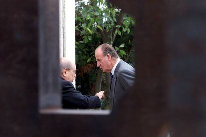 Jordi Pujol amb el rei Joan Carles l'any 2003.