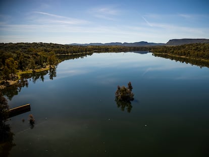 Embalse de Valdecaballeros, en Badajoz, este abril.