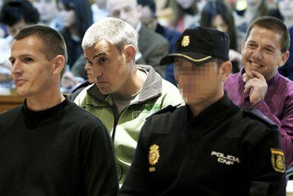 Igor Portu y Mattin Sarasola, durante el juicio contra ellos en la Audiencia Nacional por el atentado de la T-4 de Barajas.