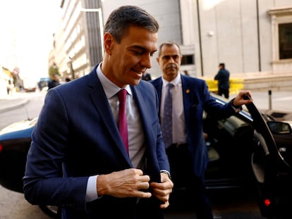 Pedro Sánchez, el viernes en Madrid.