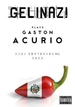 Cartel de la acción de Gelinaz en Lima.