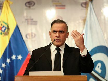 El fiscal Tarek William Saab, en una conferencia de prensa este lunes.