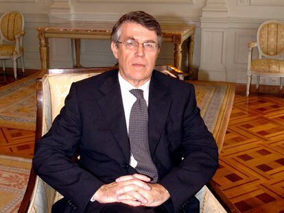 El exsubgobernador del Banco de España, Gonzalo Gil, en un seminario de la Universidad Internacional Menéndez Pelayo de Santander en 2004.