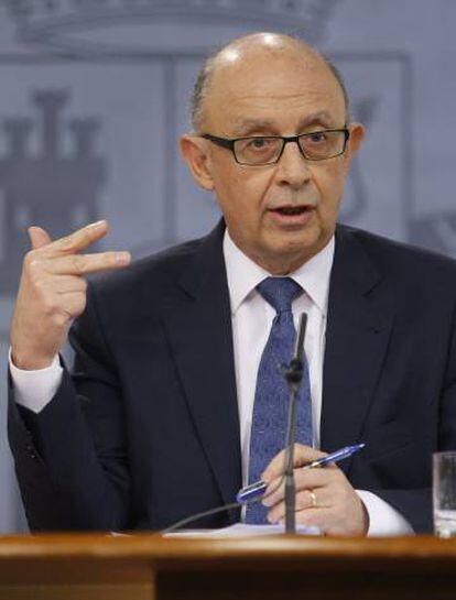 El ministro de Hacienda en funciones, Cristóbal Montoro.