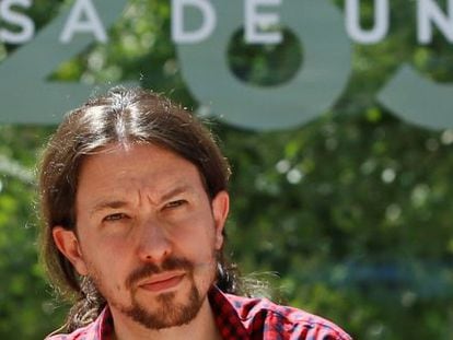 El l&iacute;der de Podemos, Pablo Iglesias. 