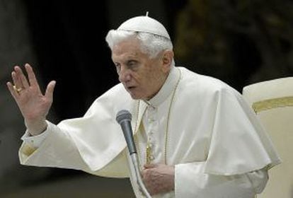 El Papa Benedicto XVI, ayer en Roma.