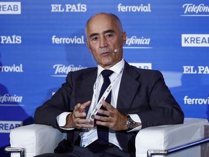 El presidente de Ferrovial, Rafael del Pino. EFE/Emilio Naranjo