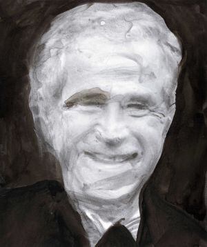 Retrato de George W. Bush.