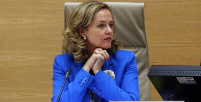 La ministra de Economía, Nadia Calviño.