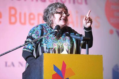 La antropóloga Rita Segato, oradora principal de la apertura de la Feria del Libro de Buenos Aires.