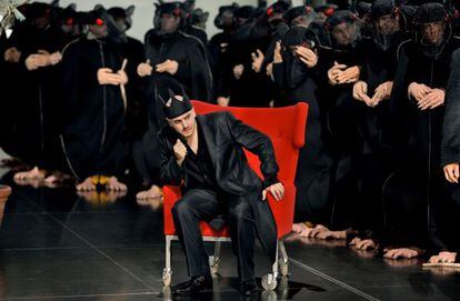 El bajo Wilhelm Schwinghammer, en el papel de rey Heinrich, este verano en el montaje de &quot;Lohengrin&quot; en el Festival de Bayreuth.