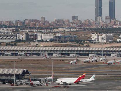 Vista del aeropuerto de Madrid-Barajas.
