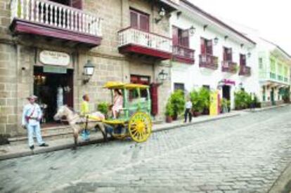 Imagen de Intramuros, la ciudad colonial amurallada.