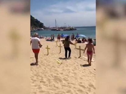 Les creus grogues crispen la convivència a Catalunya