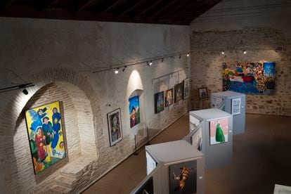 Interior del Centro Ocaña, creado por el Ayuntamiento de Cantillana para albergar la obra cedida por la familia del artista.