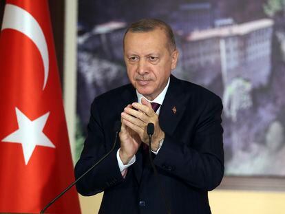 El presidente turco, Recep Tayyip Erdogan, el 28 de julio de 2020.