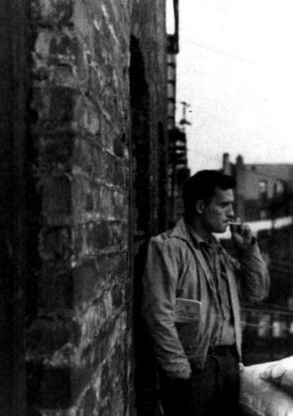 Jack Kerouac, en el hotel Chelsea de Nueva York.