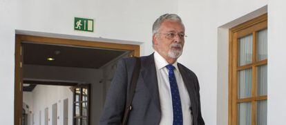 Jesús Maeztu, ayer, en el Parlamento andaluz.