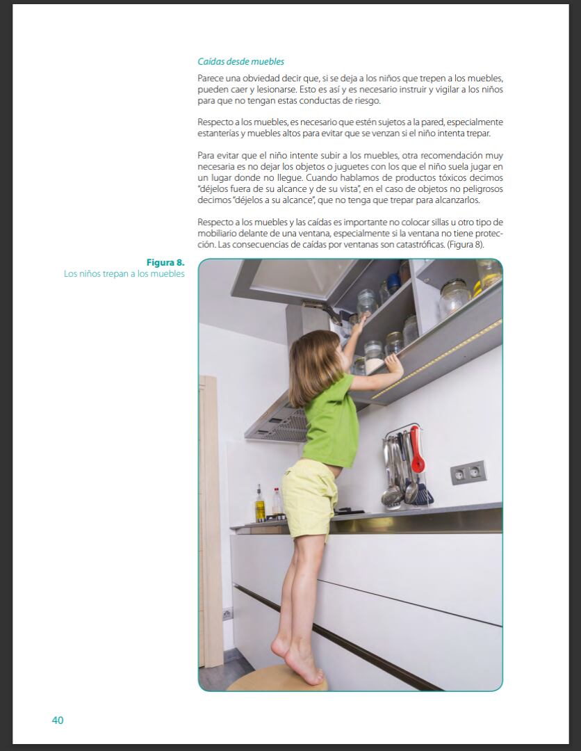 Guía para padres sobre la prevención de lesiones no intencionadas en la edad infantil elaborada por la Asociación de Pediatría Española. 