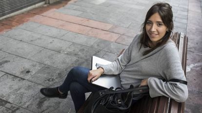 Isabel Herrera, estudiante de un master en Madrid, que se ha independizado con la ayuda econ&oacute;mica de sus padres.