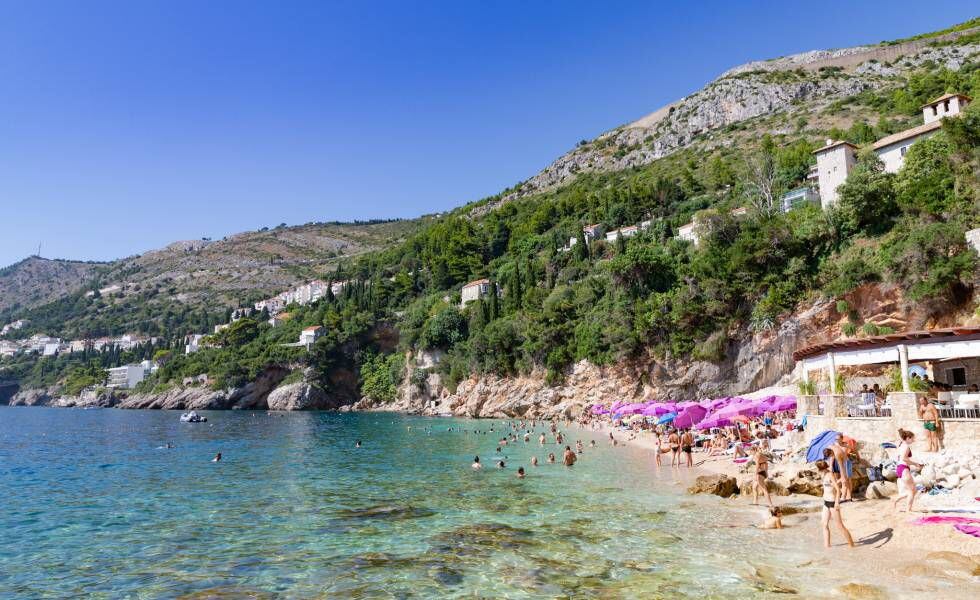 Playa de Sveti Jakov, a las afueras de Dubrovnik.