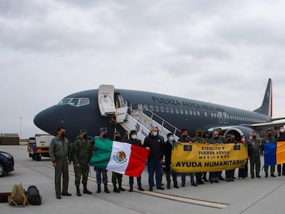 avión Fuerza Aérea Mexicana en Rumania para evacuar mexicanos en guerra Ucrania