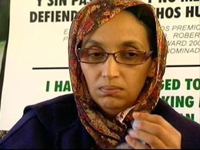 Aminatu Haidar continúa en huelga de hambre