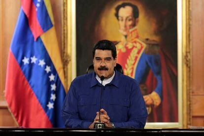 El presidente venezolano Nicol&aacute;s Maduro en Caracas.