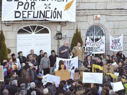Manifestaci&oacute;n convocada por la plataforma contra la incineradora de O Irixo, el pasado enero.
