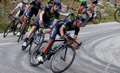 Nairo Quintana en la 17ª etapa.