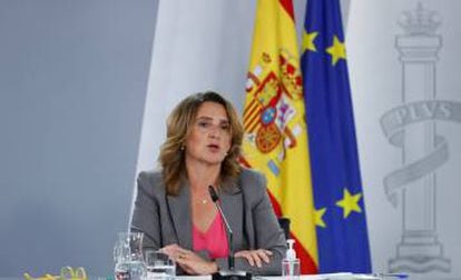 La vicepresidenta tercera y ministra para la Transición Ecológica,Teresa Ribera.