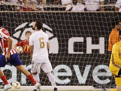 Diego Costa celebra su tercer gol al Madrid. En vídeo, Sergio Ramos: "Nos lo hemos tomado como un amistoso y ellos no".