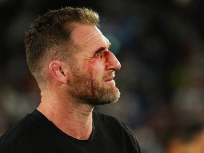 Kieran Read, tras perder Nueva Zelanda con Inglaterra en la semifinal del Mundial.