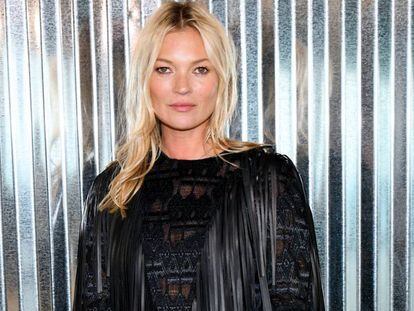 Kate Moss en un desfile en Nueva York, en septiembre de 2018.