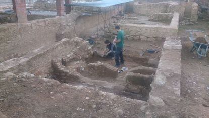 Aspecto del yacimiento romano del Pla de l’Horta de Sarrià de Ter, de los más importantes de Cataluña.