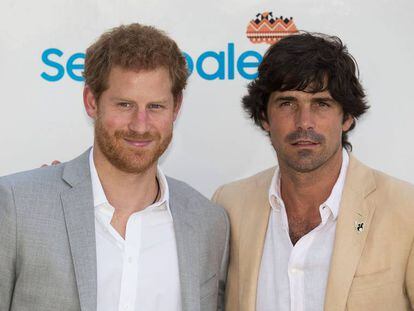 Enrique de Inglaterra y Nacho Figueras, en un partido de polo en 2017.